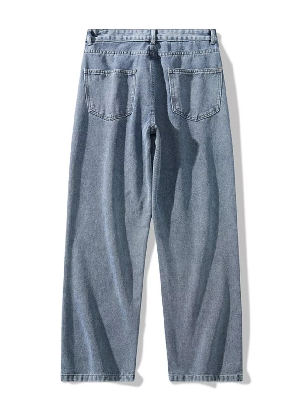Men's Full Size Loose Fit Wash Jeans Plus Size, image 5