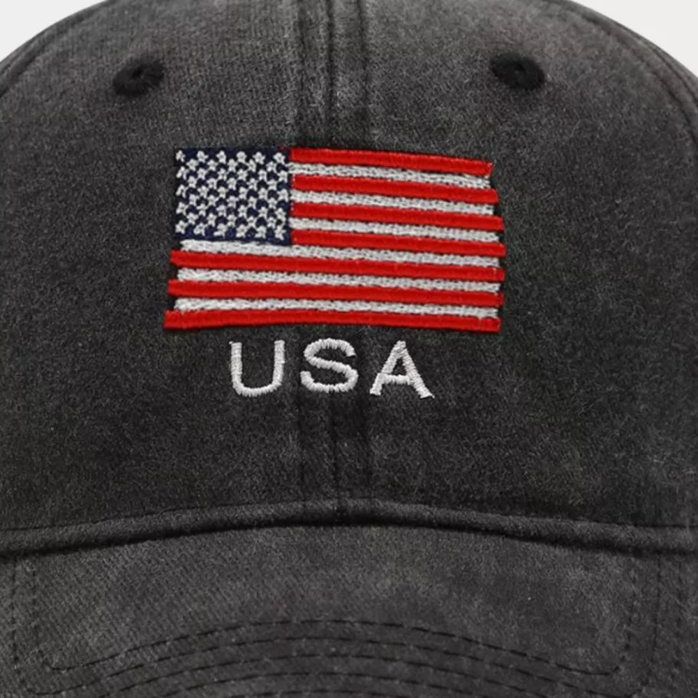 USA Flag Embroidered Baseball Cap, image 2