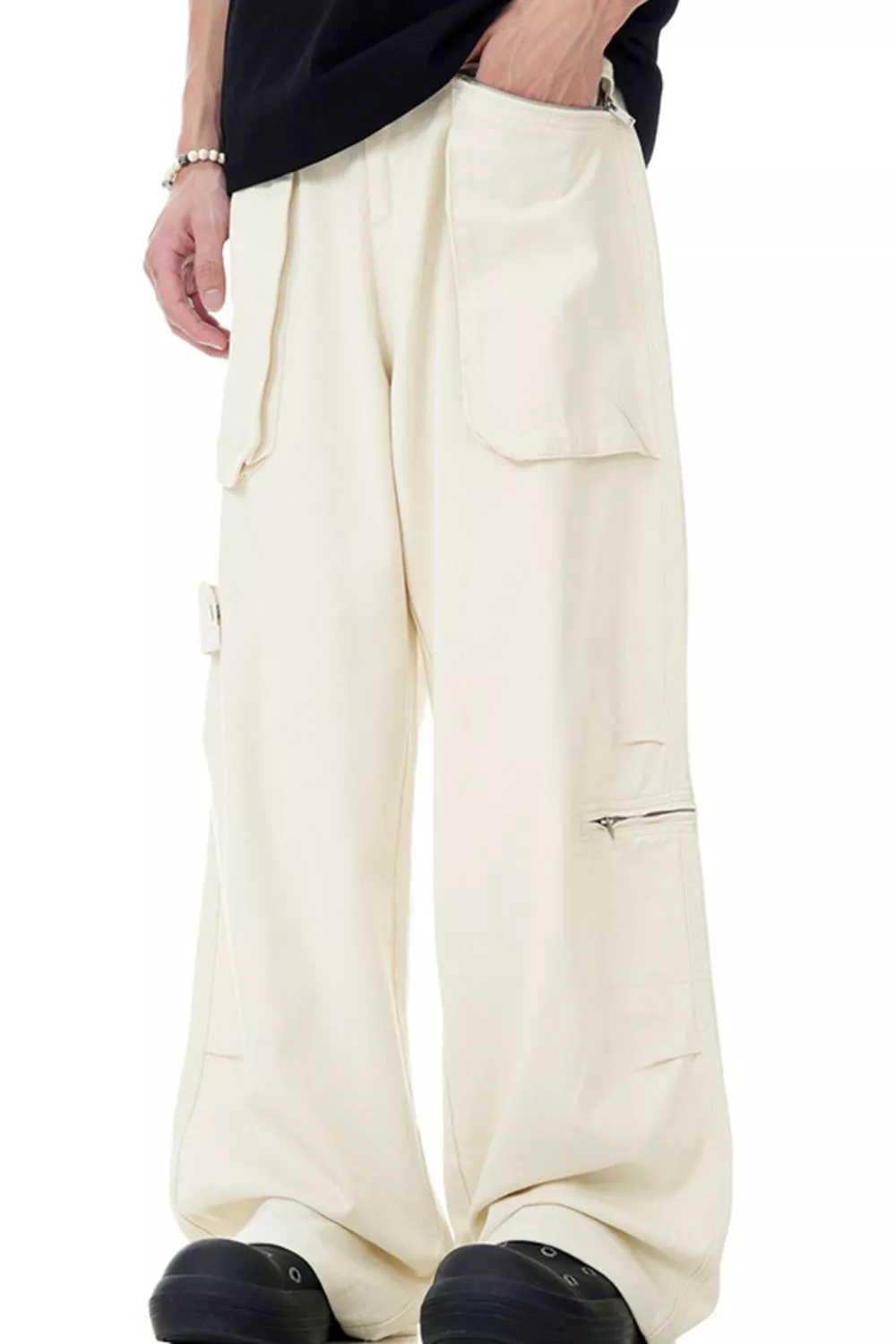 Men's Loose Fit Multi-Pocket Cargo Pants, image 2