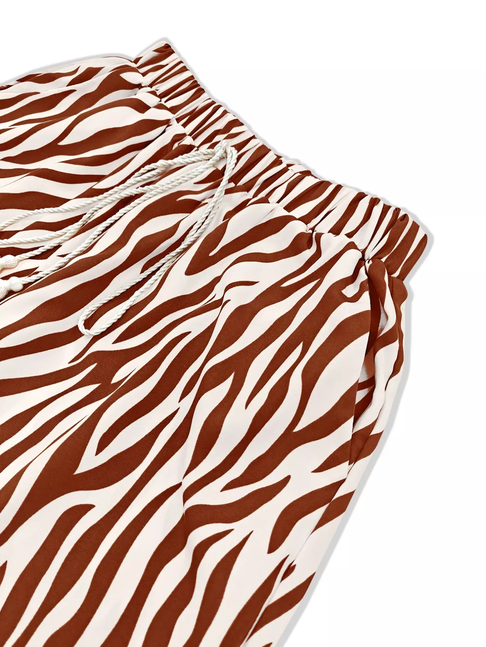 Zebra Print Relaxed Fit Top and Pants Two-Piece Set, image 7