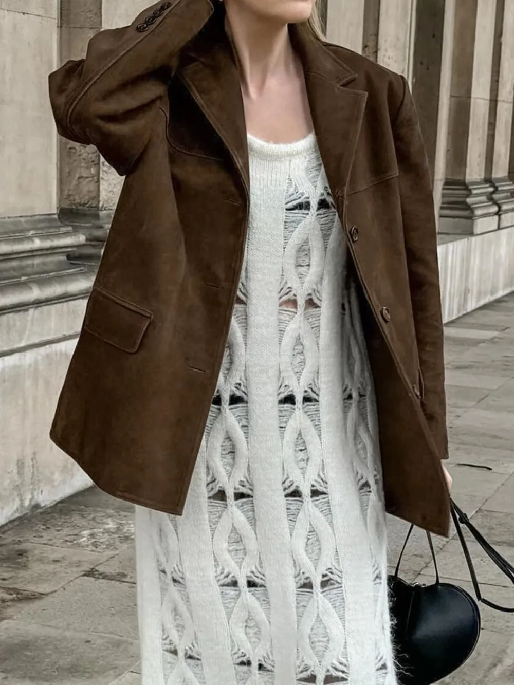 Lapel Collar Button Up Jacket, image 5