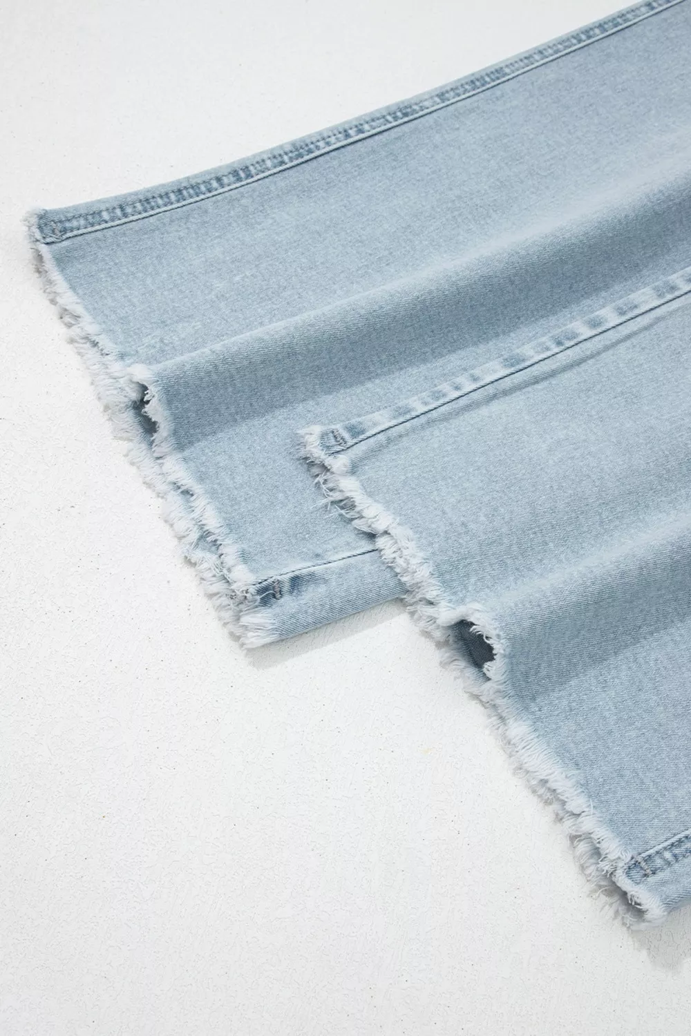 Light Wash Utility Pocket Straight Leg Jeans, image 9