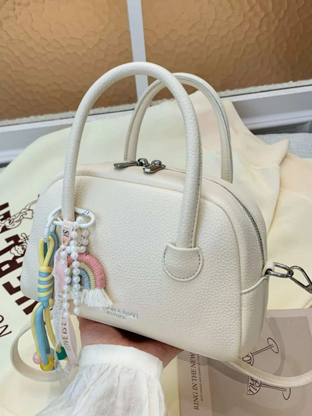 Charm Decor Crossbody Bag, image 2