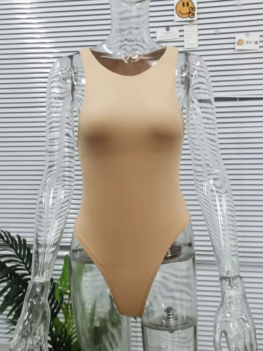 Round Neck Sleeveless Bodysuit, image 4