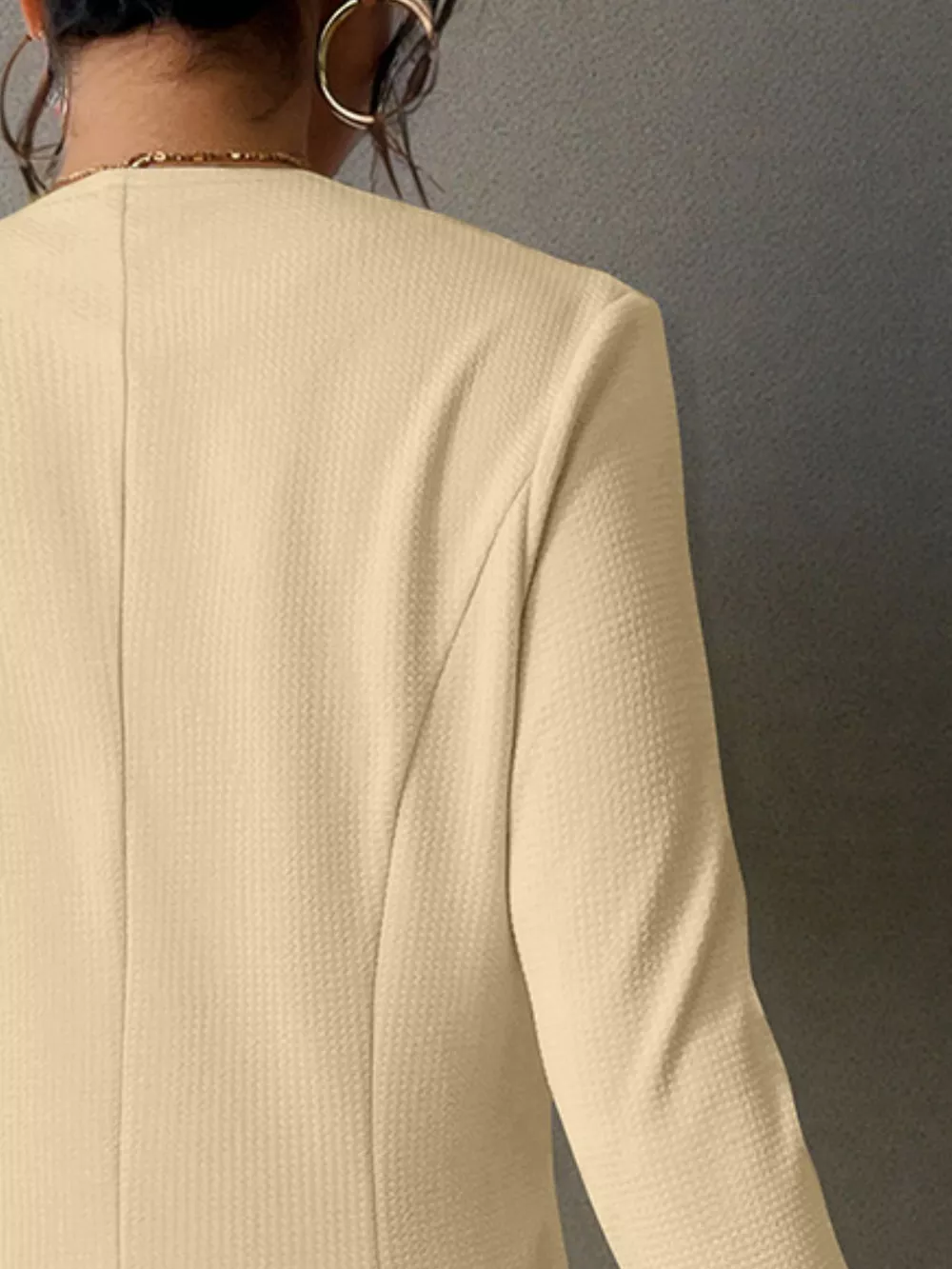 One Button Long Sleeve Blazer, image 10