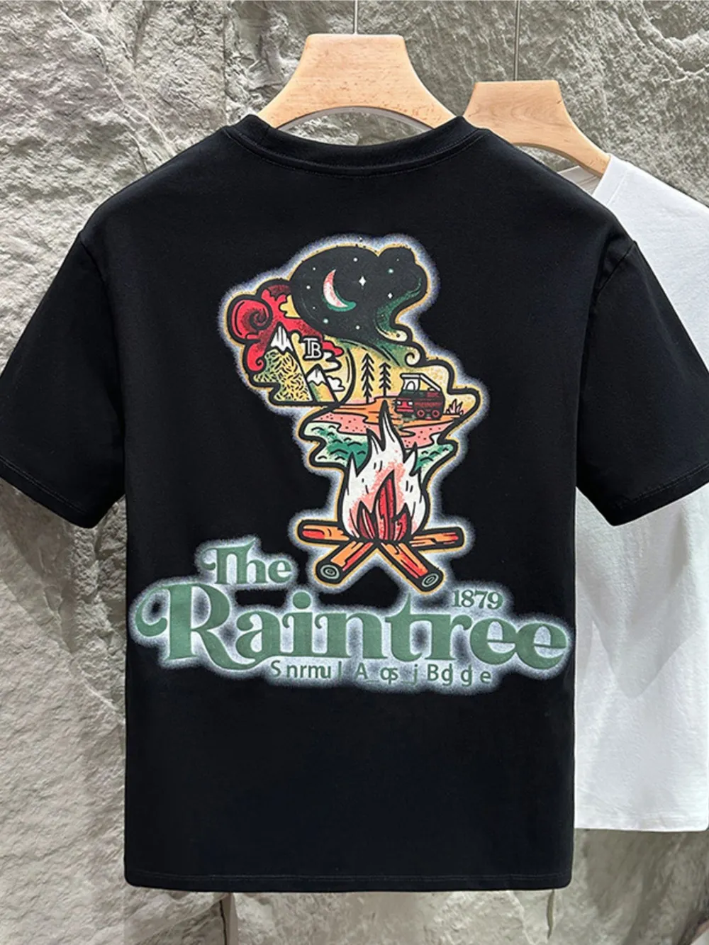 Men's Plus Size Graphic Round Neck Short Sleeve T-Shirt, image 4