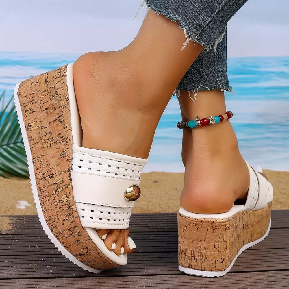 Open Toe Wedge Sandals, image 4