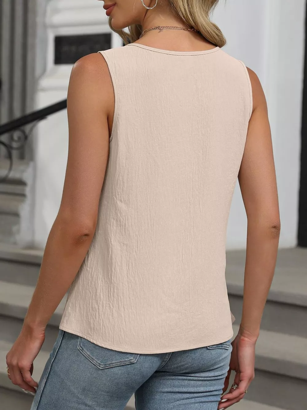 Keyhole Neck Tank Top, image 3