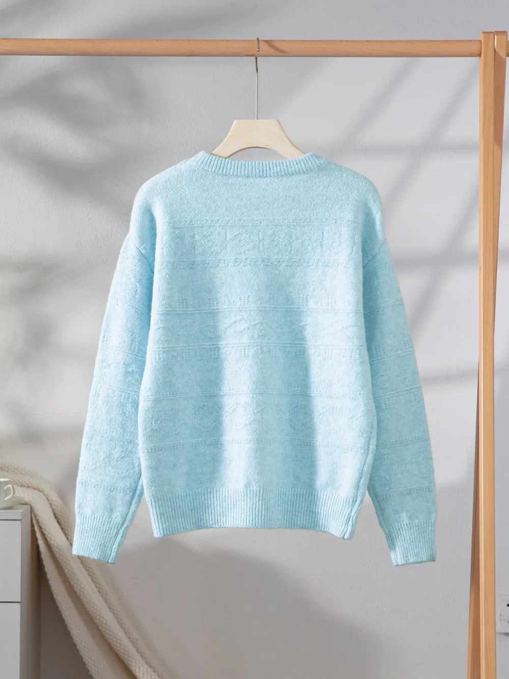 Round Neck Long Sleeve Sweater, image 5