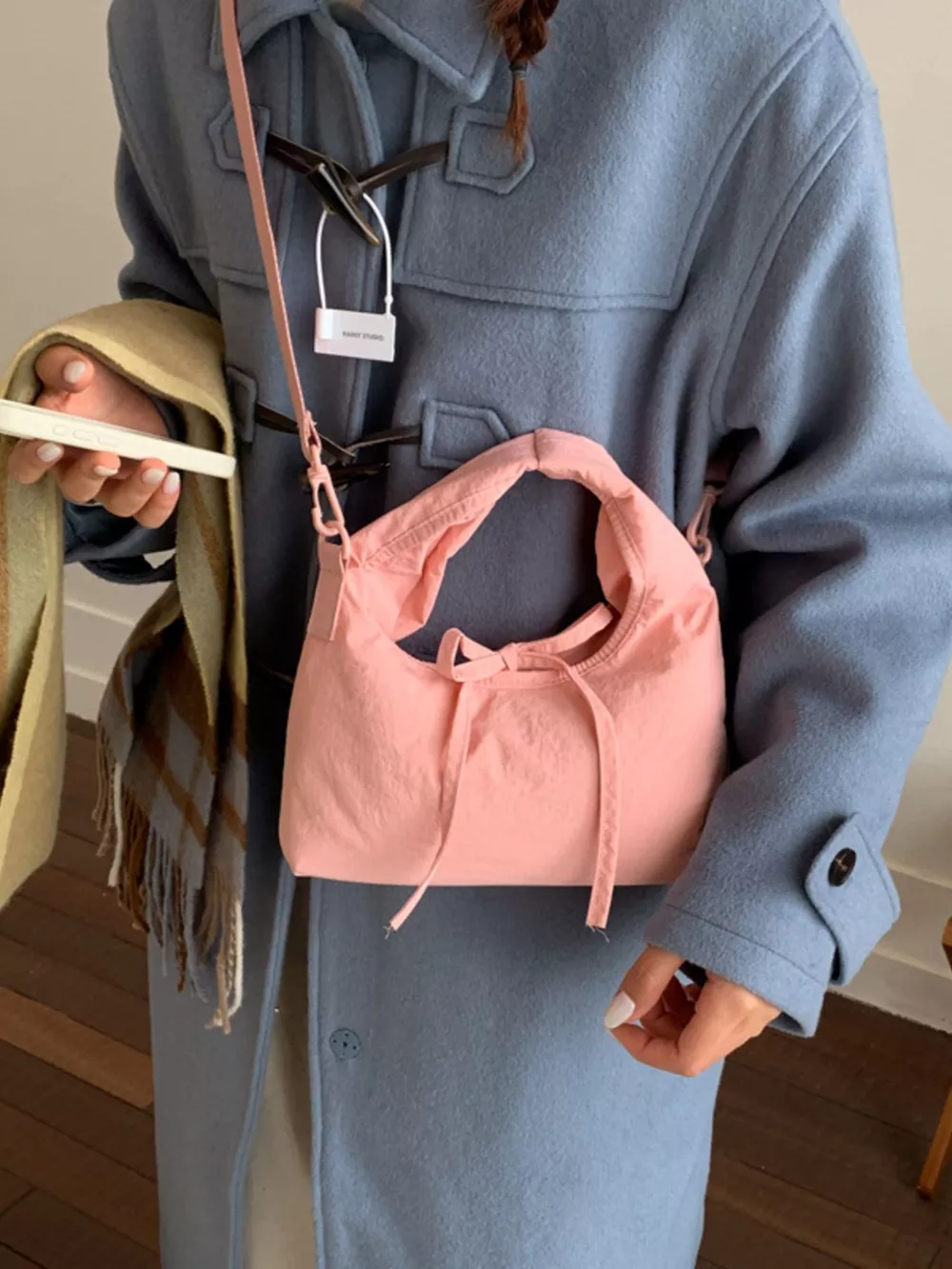 Casual Lightweight Solid Color Crossbody Bag, image 7