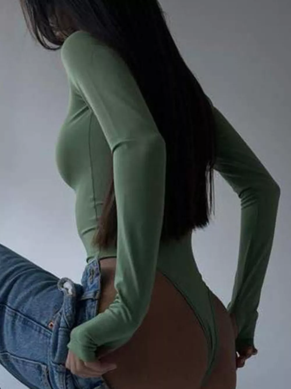 Long Sleeve Slim Fit Bodysuit, image 4