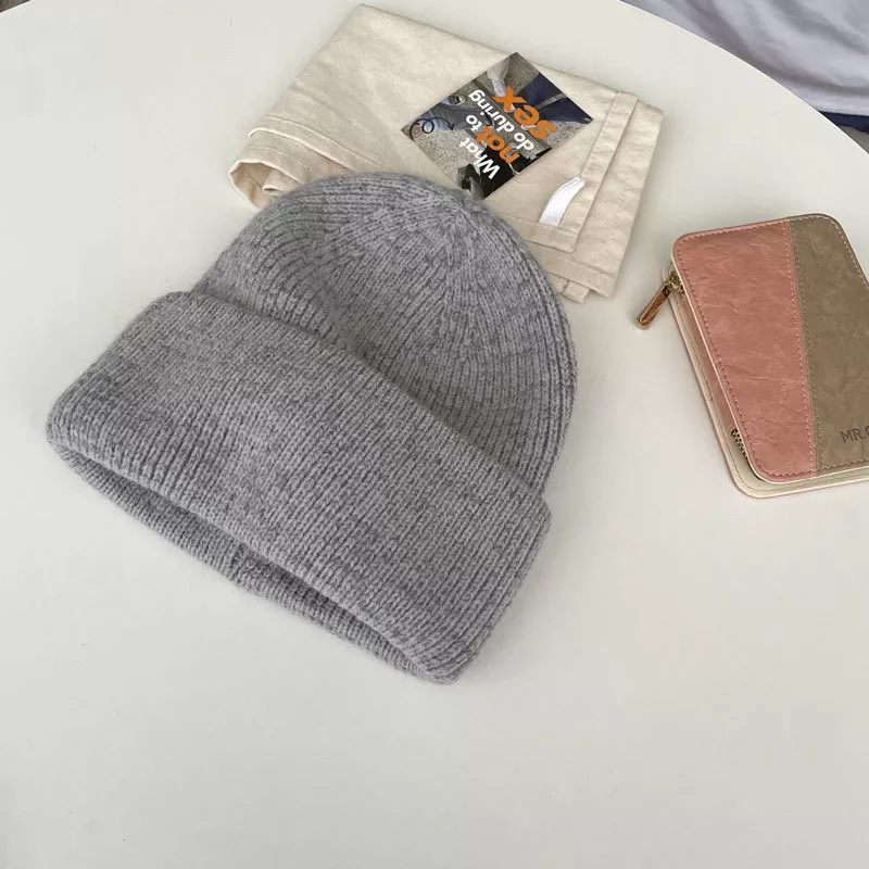 Warm Knitted Cuffed Beanie Hat, image 3