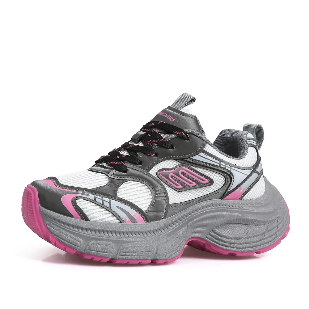 Letter Lace-Up Round Toe Athletic Shoes, image 7