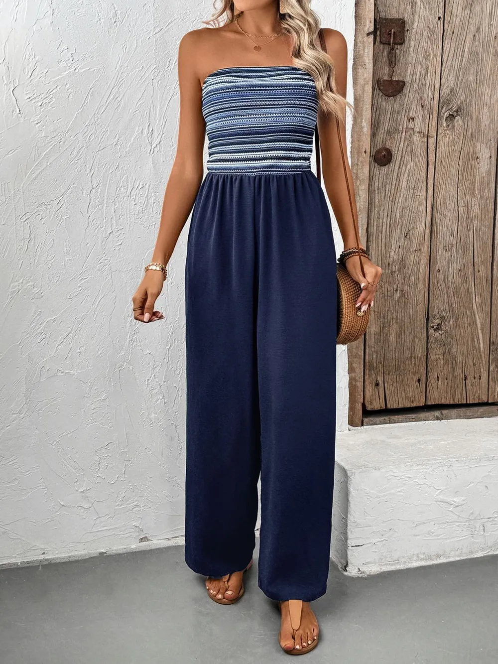 Tube Wide Leg Jumpsuit, image 4