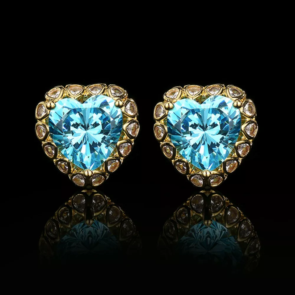 Heart-Shaped Stud Earrings, image 4