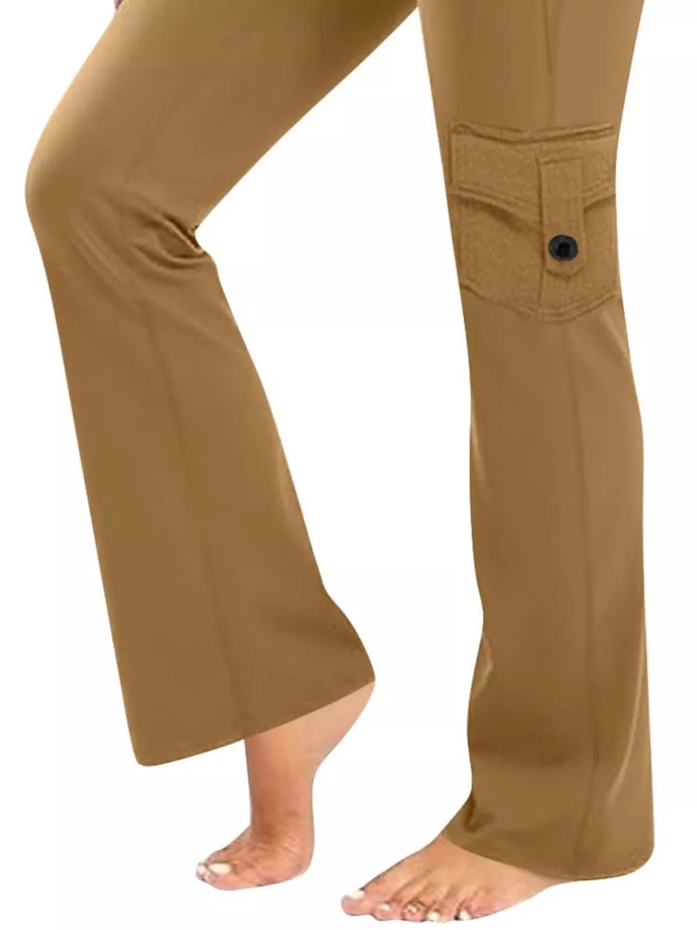 High-Waisted Yoga Pants with Pockets, image 9