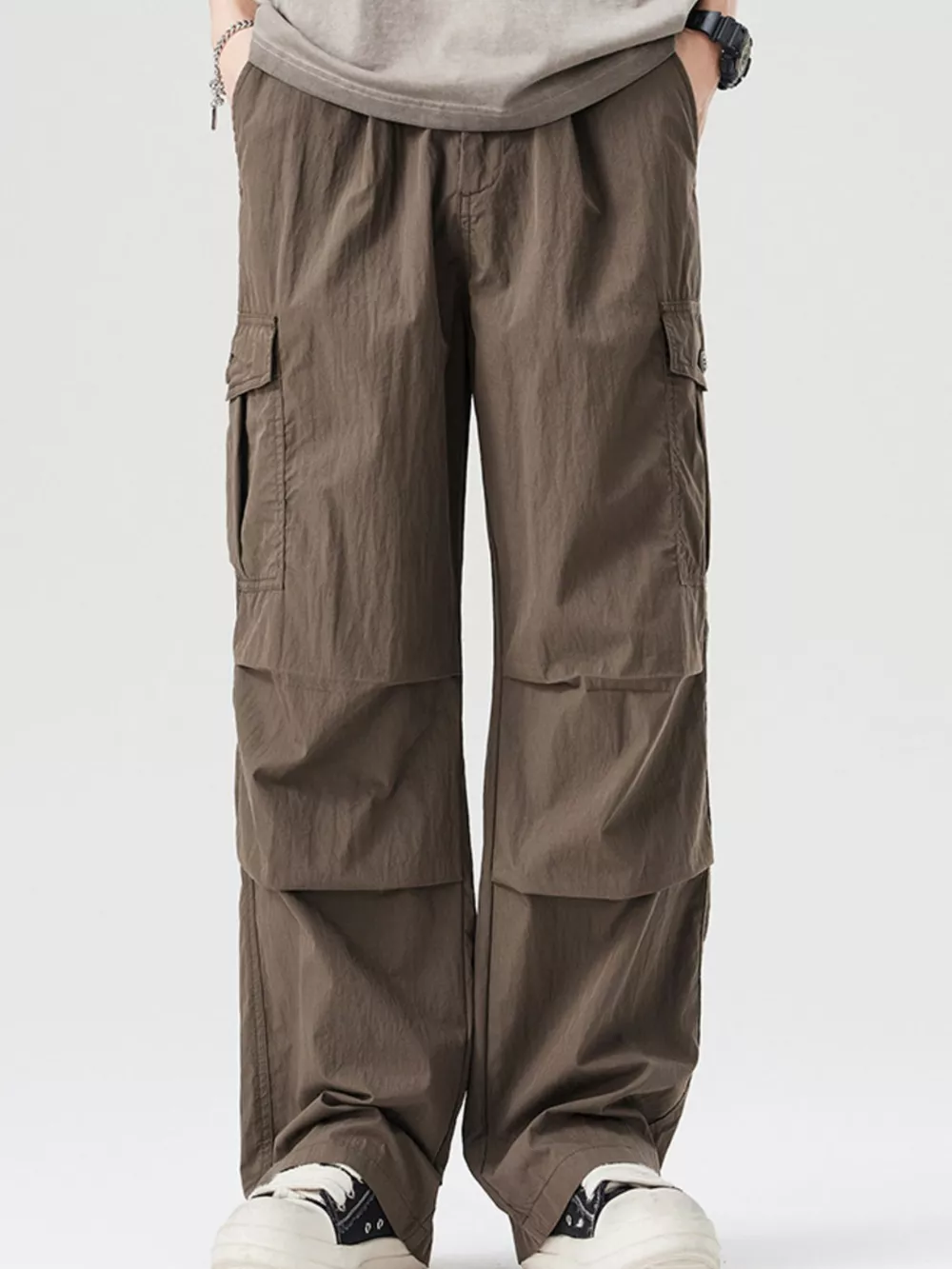 Men's Full Size Loose Fit Cargo Pants Plus Size, image 6