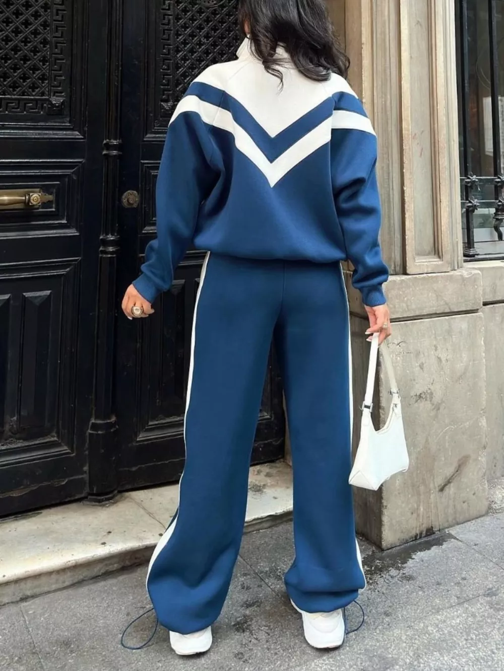 Color Block Zip-Up Outerwear and Pants Set, image 16