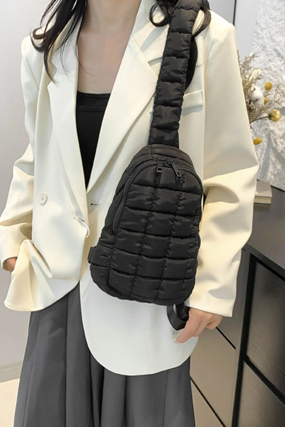 Quilted Nylon Crossbody Bag, image 24