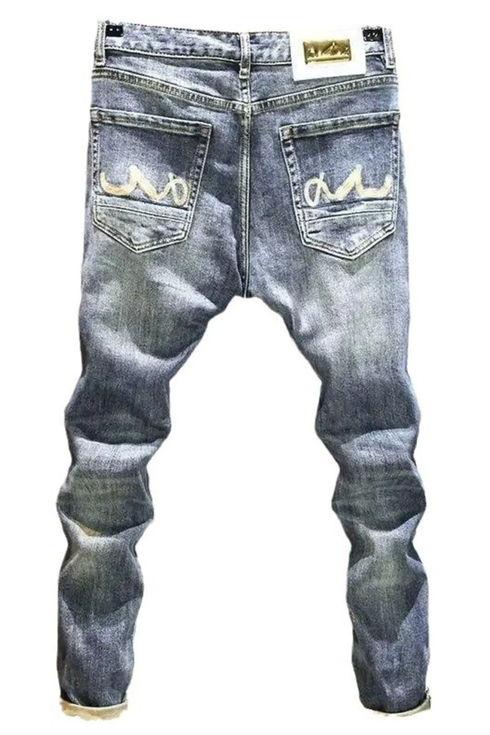 Men's Skinny Jeans with Pockets, image 2
