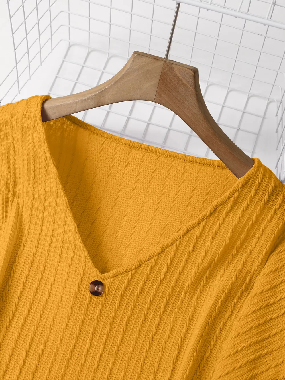 Plus Size V-Neck Dropped Shoulder Blouse, image 18