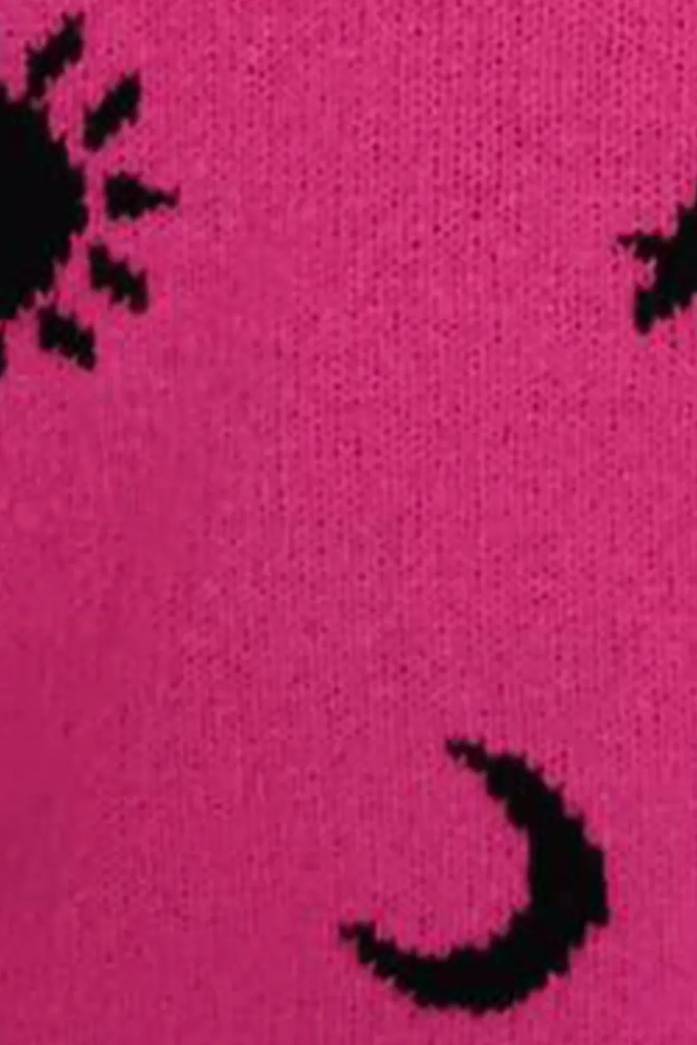 Graphic Mock Neck Dropped Shoulder Sweater, image 4
