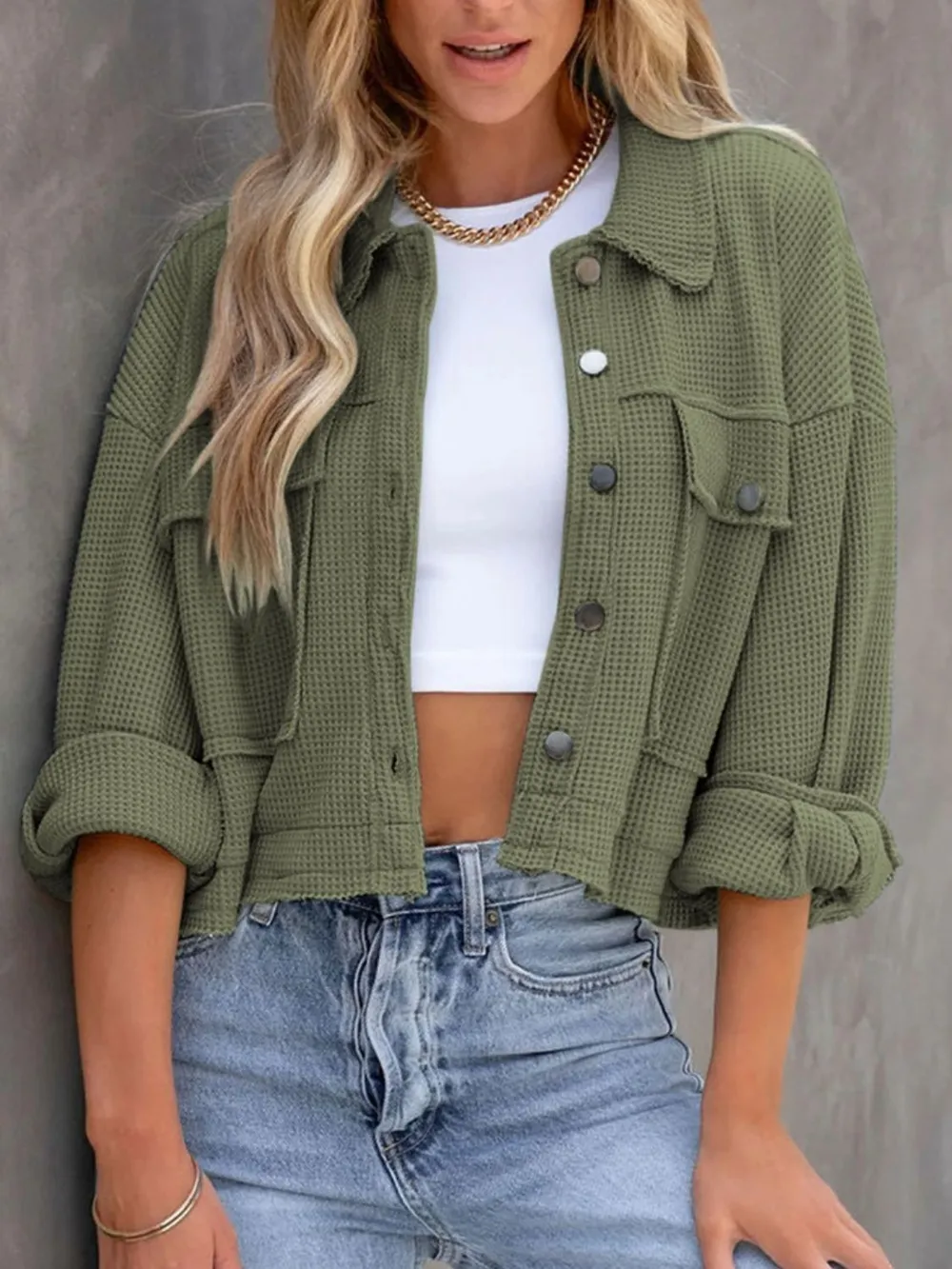 Button Up Long Sleeve Jacket, image 18