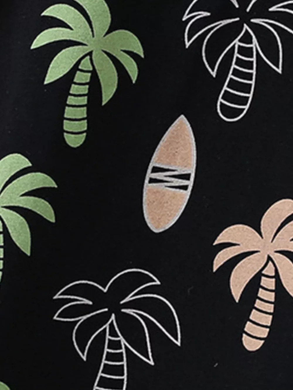 Children's Tropical Print Casual Tee and Shorts Set, image 3