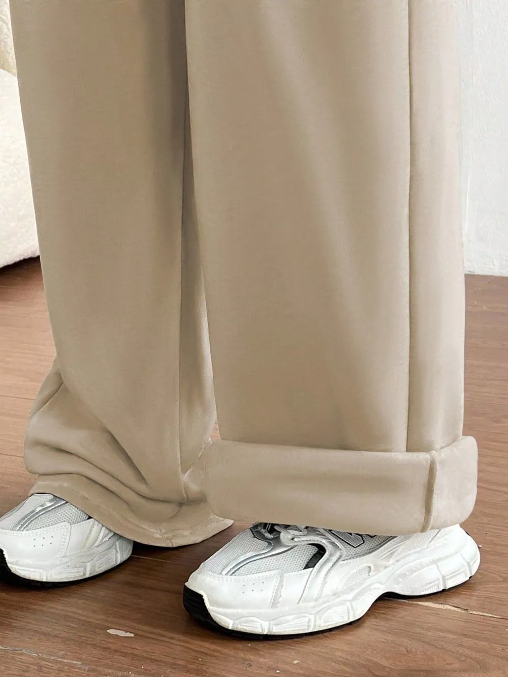 Casual Drawstring High Waist Wide Leg Sweatpants, image 16