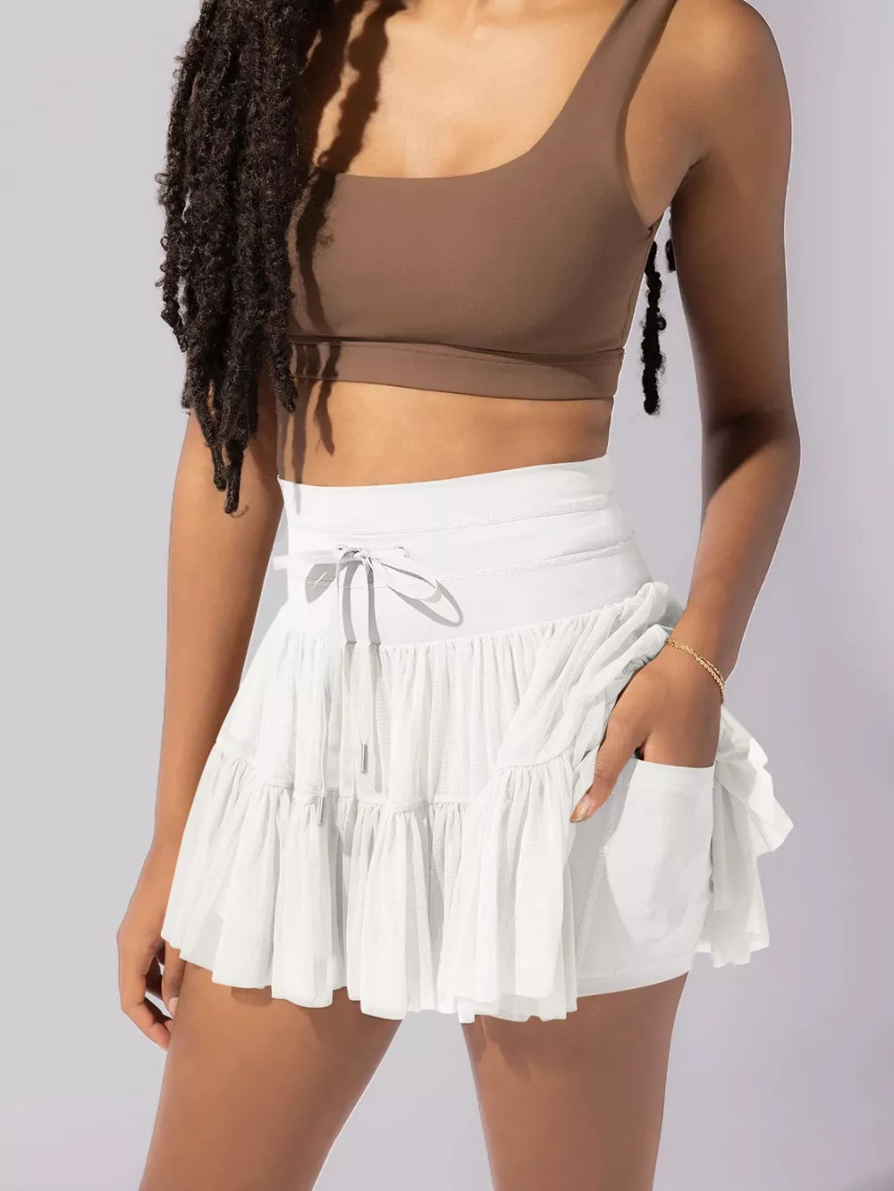 High Waist Skort with Pockets, image 14