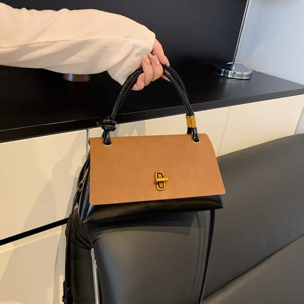 Flap Crossbody Bag with Top Handle, image 3