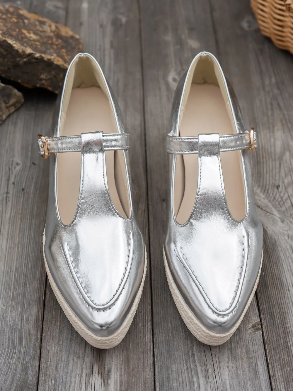 Point Toe Wedge Loafers, image 9