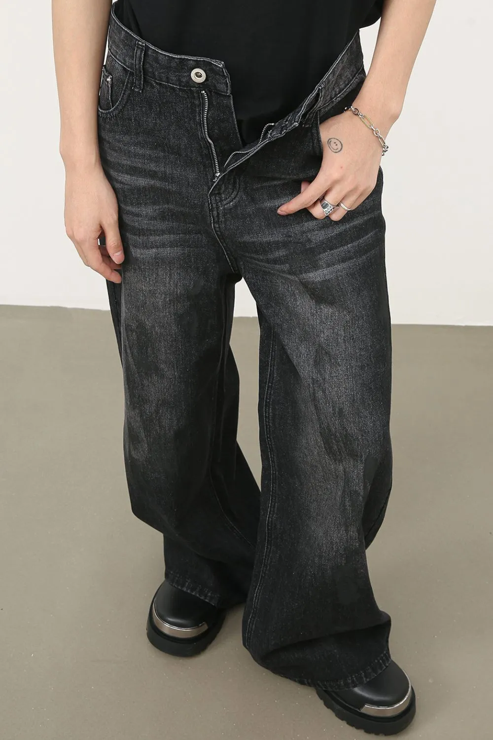 Men's Cat's Whisker Wide Leg Jeans, image 4