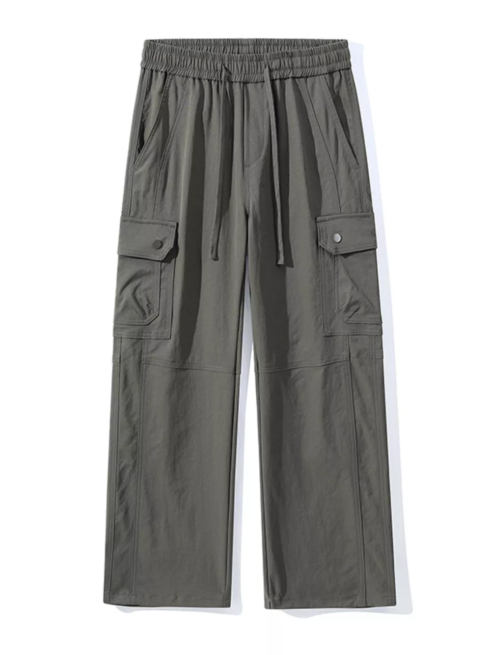 Men's Full Size Drawstring Cargo Wide Leg Pants Plus Size