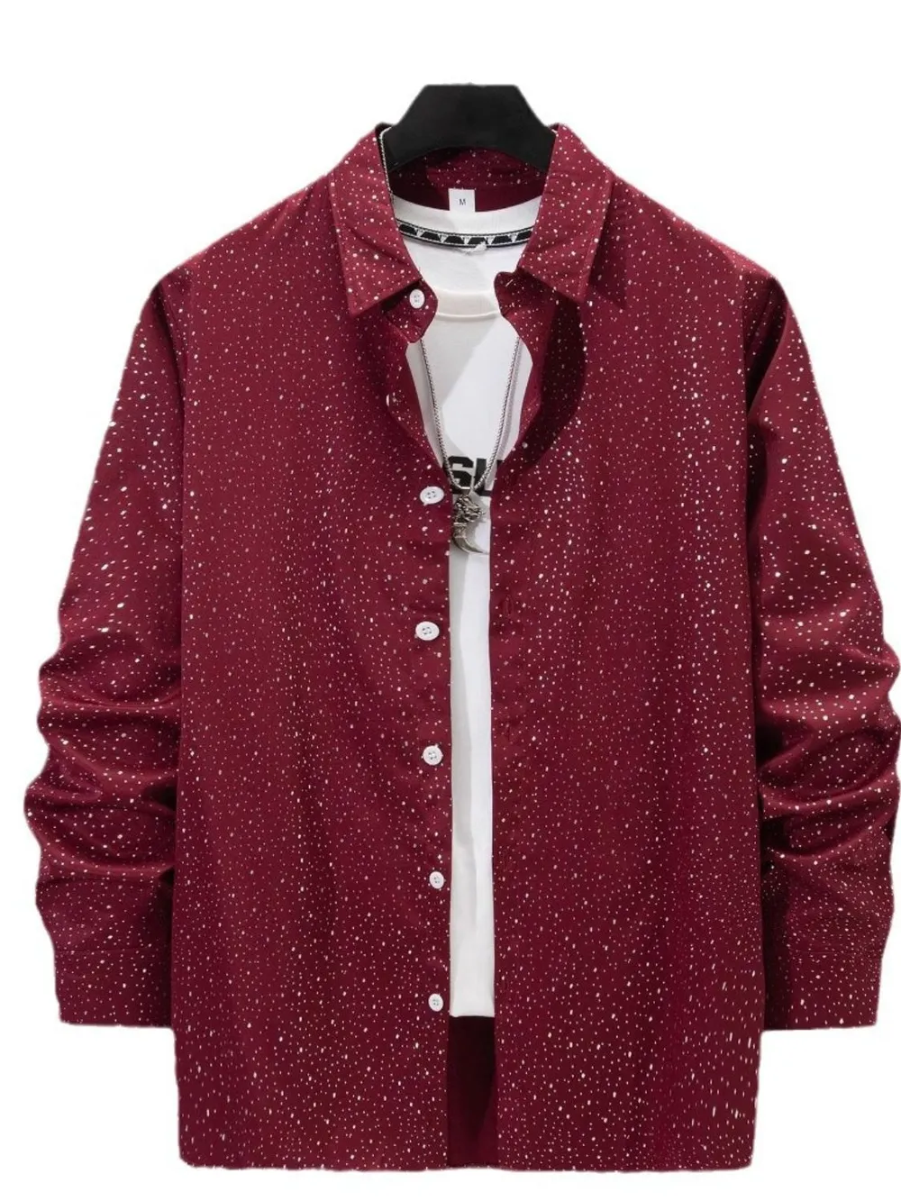 Men's Full Size Button Up Long Sleeve Shirt Plus Size, image 6