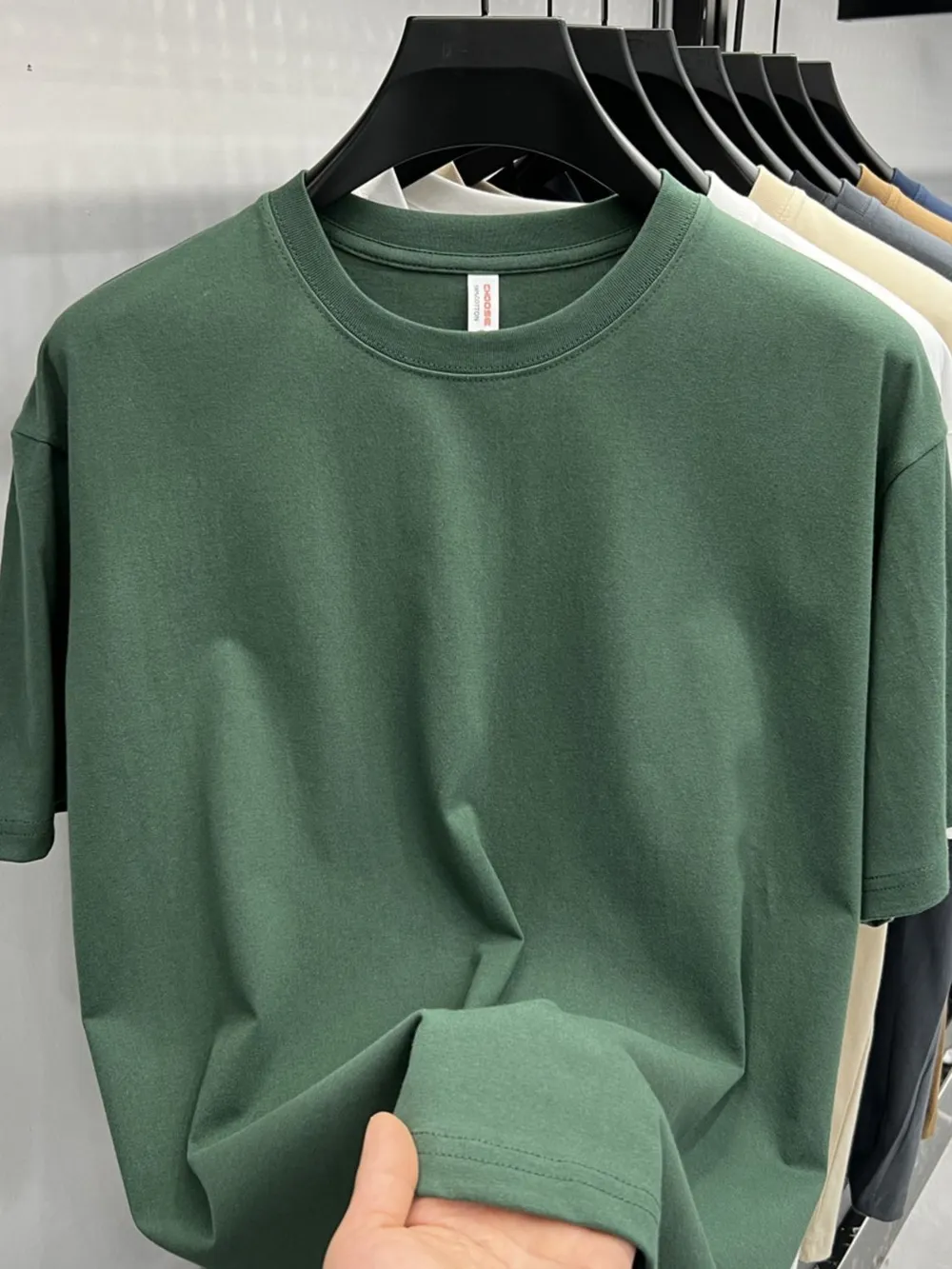 Men's Plus Size Round Neck Short Sleeve T-Shirt, image 4