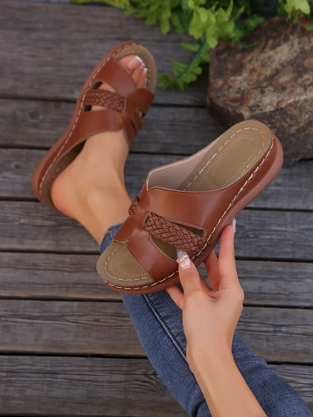 Open Toe Wedge Sandals, image 8