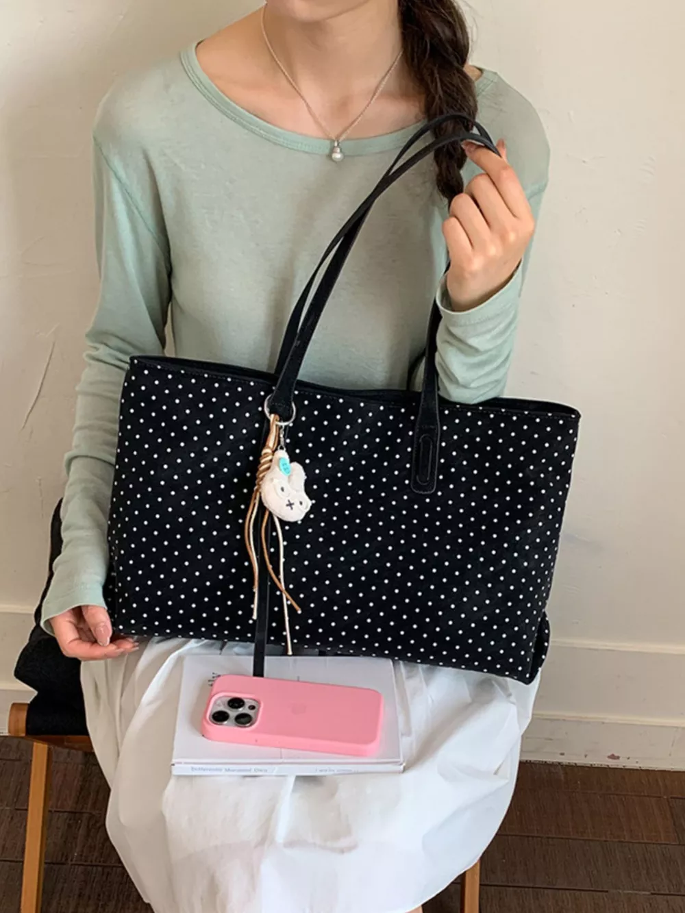 Polka Dot Shoulder Bag