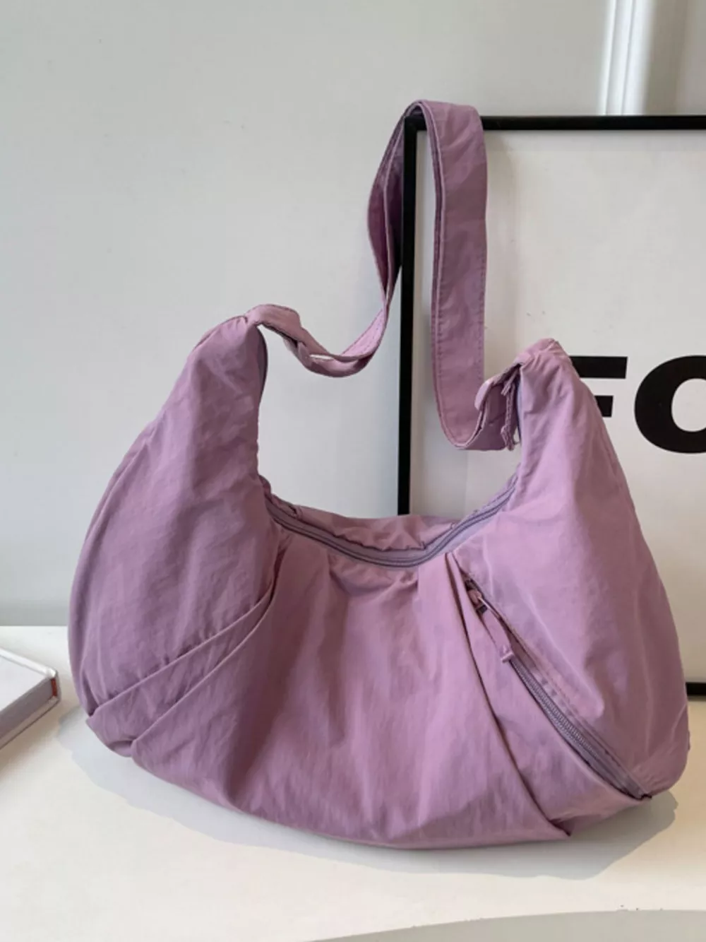 Casual Lightweight Nylon Crossbody Bag, image 9