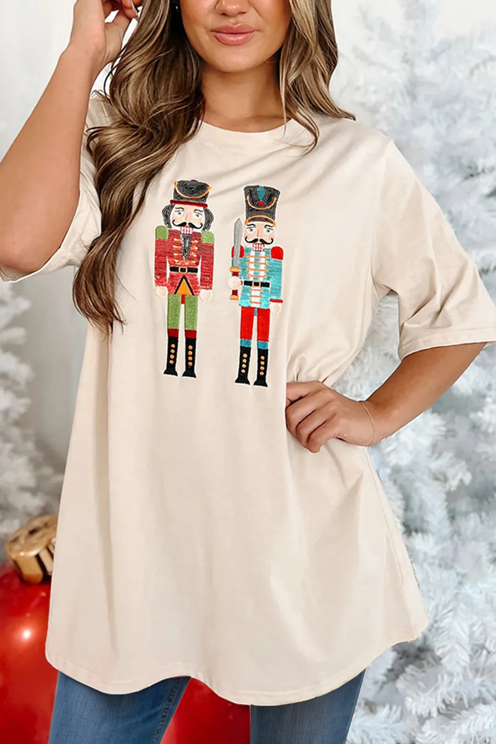 Nutcracker Round Neck Half Sleeve T-Shirt, image 2