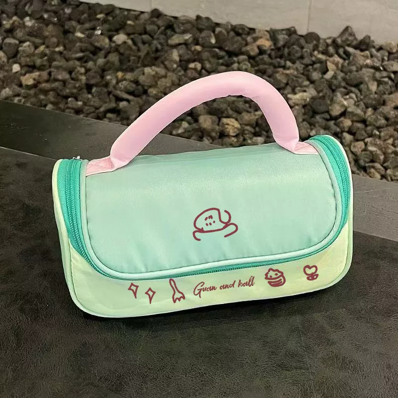 Cartoon Print Handle Cosmetic Bag, image 4