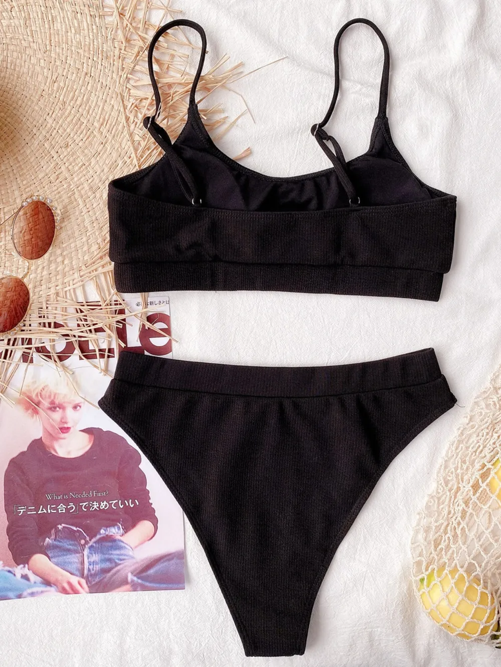 Scoop Neck Spaghetti Strap Two-Piece Swim Set, image 9