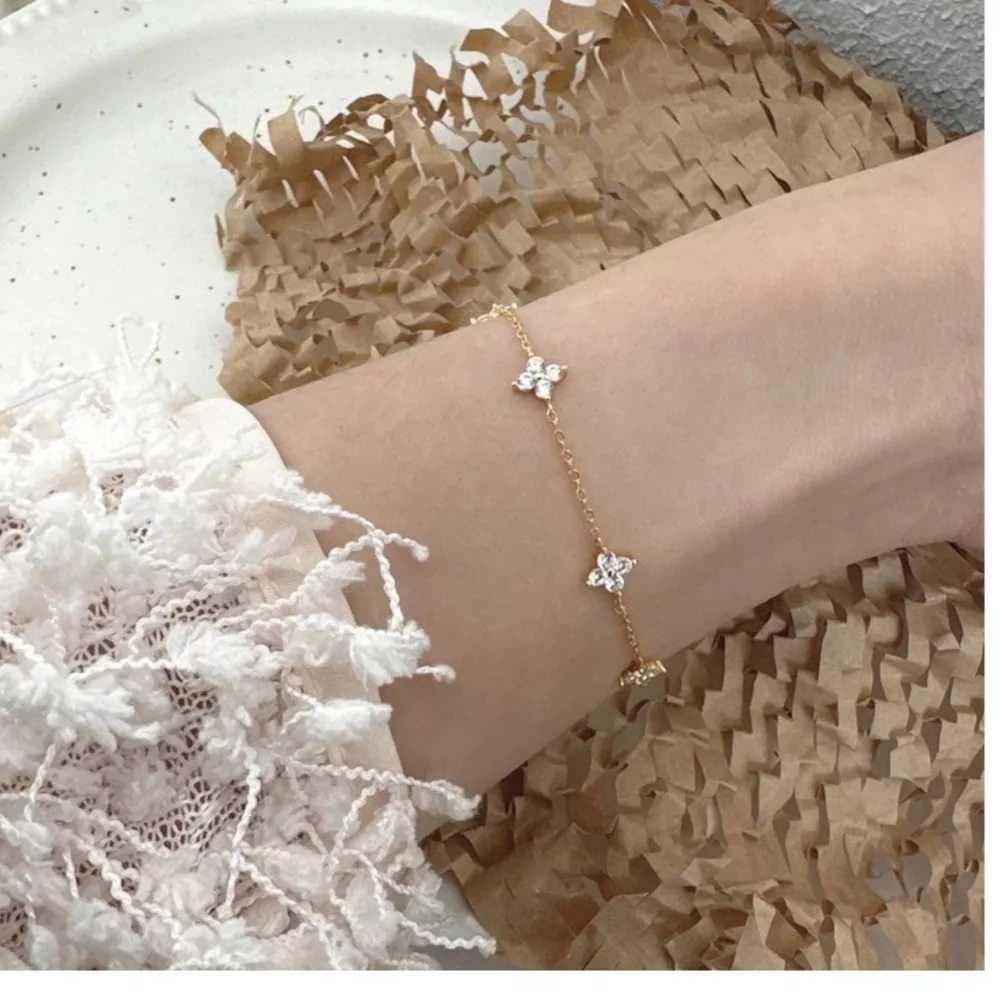 Four-Leaf Clover Charm Bracelet
