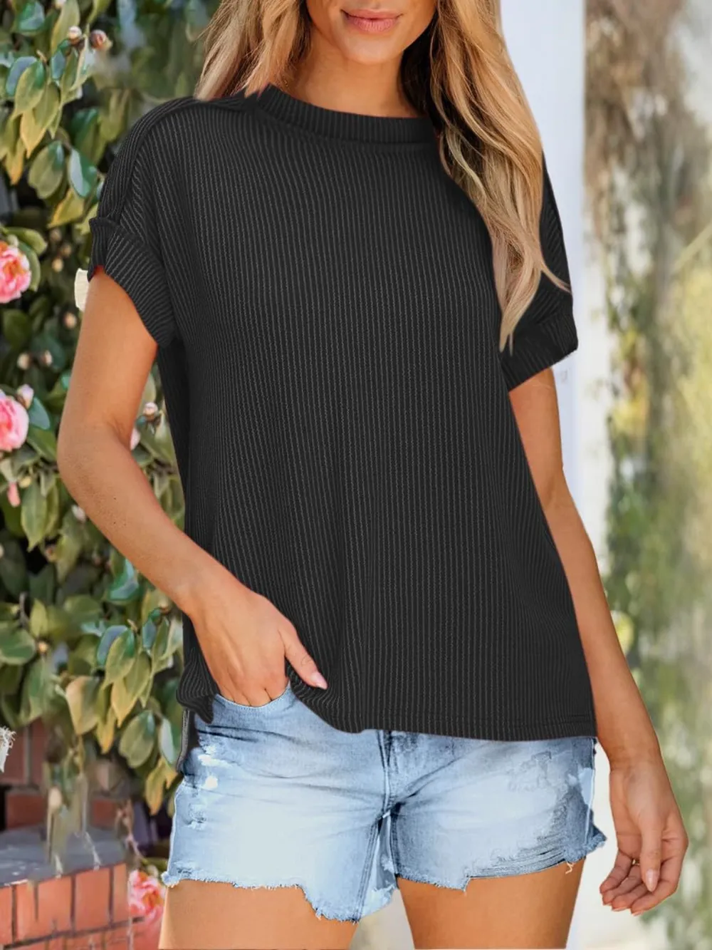 Round Neck Short Sleeve T-Shirt, image 9