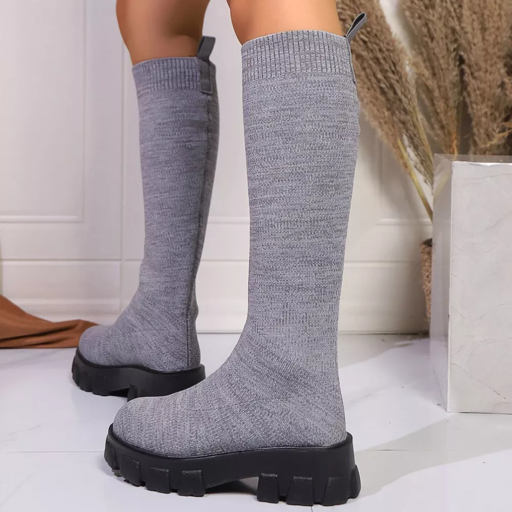 Chunky Platform Knee High Boots, image 8