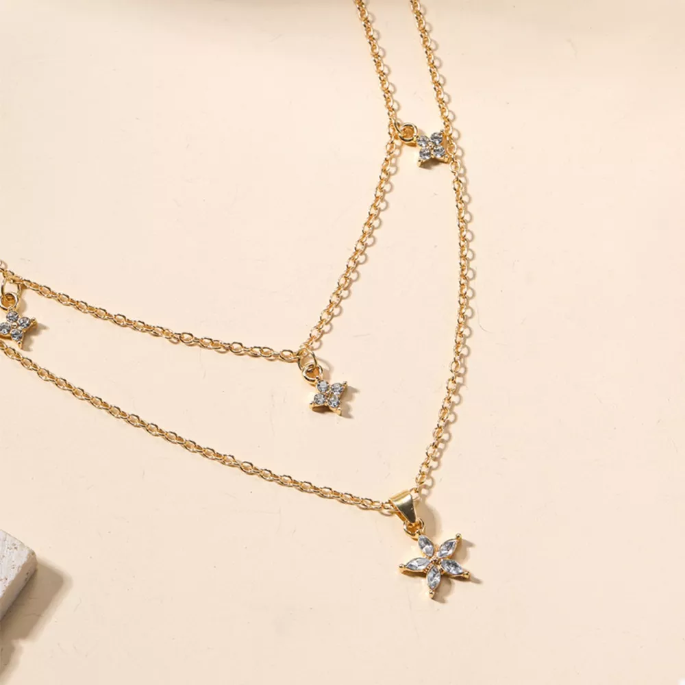 Double Layered Pendant Necklace, image 2