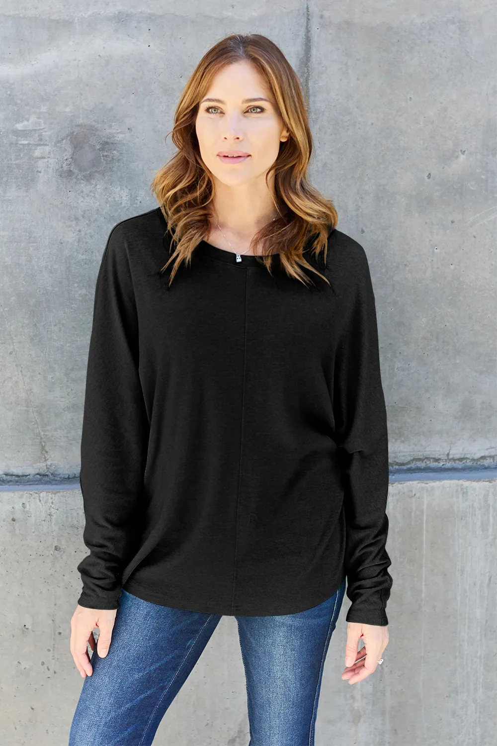 Full Size Round Neck Long Sleeve T-Shirt, image 21