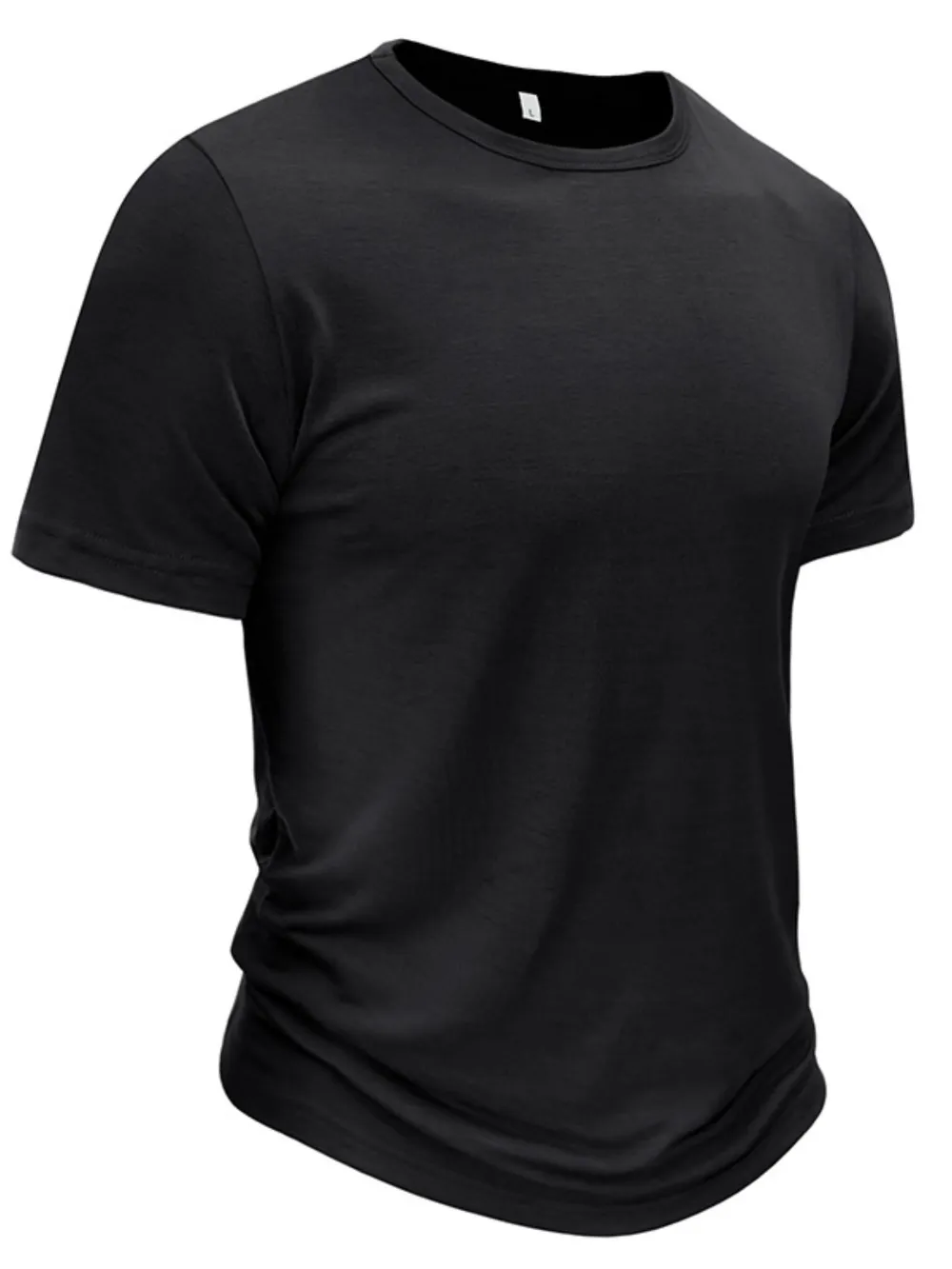 Men's Full Size Classic Fitted Crew Neck T-Shirt Plus Size, image 4
