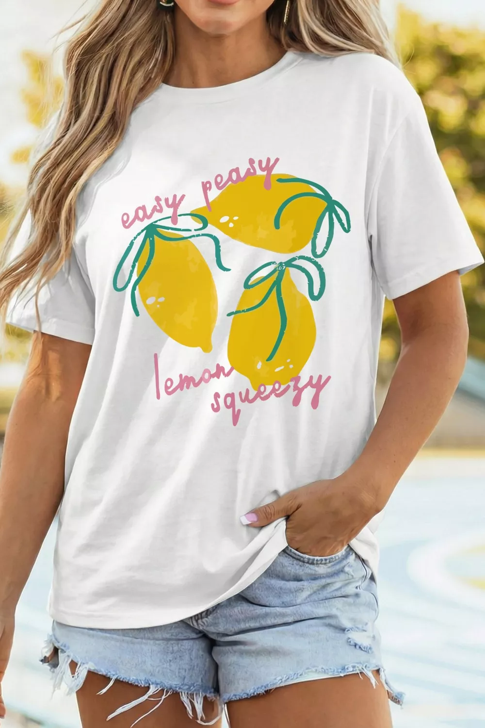 Easy Peasy Lemon Squeezy Graphic Tee, image 8