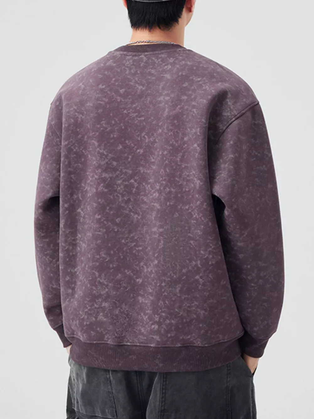 Men's Plus Size Enjoy Round Neck Long Sleeve Sweatshirt, image 12
